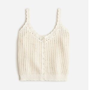 J.Crew Pointelle Sweater Tank Size M